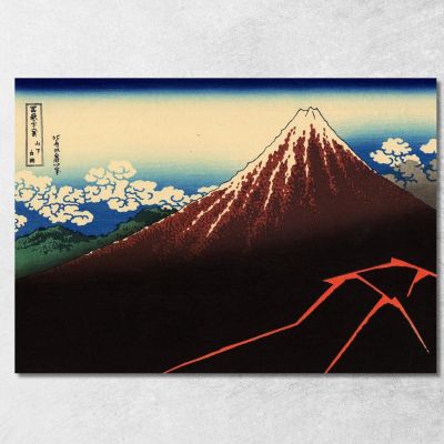 Rainstorm Beneath The Summit katsushika hokusai khk54 canvas print 