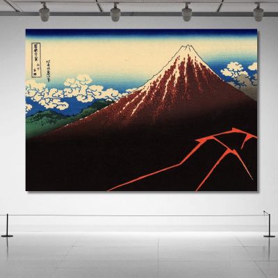 Rainstorm Beneath The Summit katsushika hokusai khk54 canvas print 