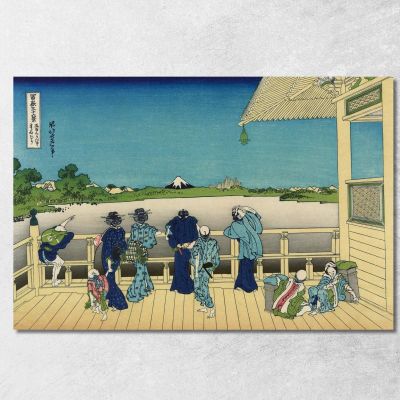 Sazai Hall Temple Of Five Hundred Rankan katsushika hokusai khk59 canvas print 