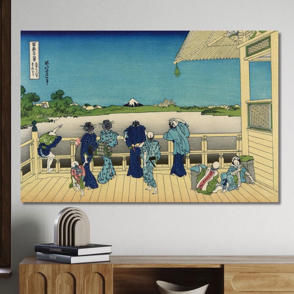 Sazai Hall Temple Of Five Hundred Rankan katsushika hokusai khk59 canvas print 
