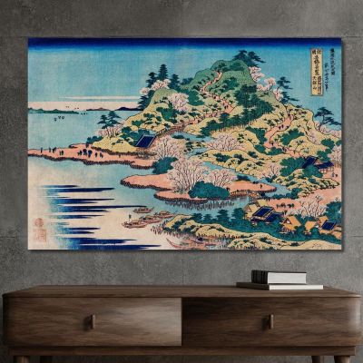 Sesshu Ajigawaguchi Assembly katsushika hokusai khk61 canvas print 