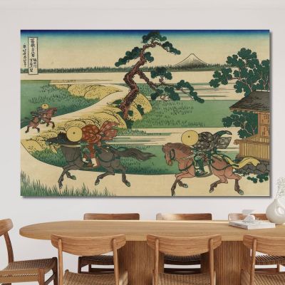 Sumidagawa Sekiya No Sato katsushika hokusai khk68 canvas print 