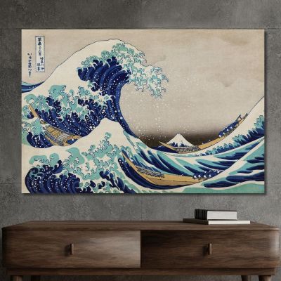 The Great Wave Of Kanagawa katsushika hokusai khk83 canvas print 