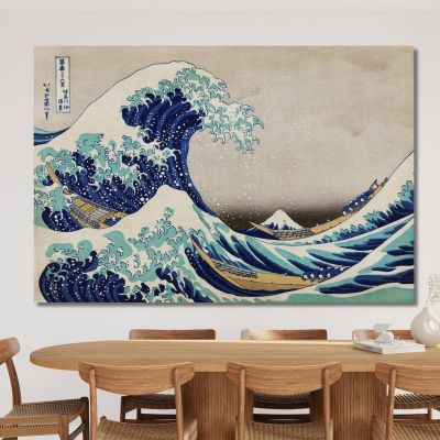 The Great Wave Of Kanagawa katsushika hokusai khk83 canvas print 