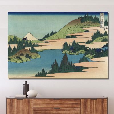 The Lake At Hakone In Sagami Province katsushika hokusai khk85 canvas print 