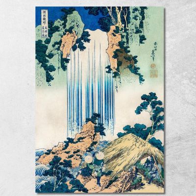 Yoro Waterfall In Mino Province katsushika hokusai khk101 canvas print 