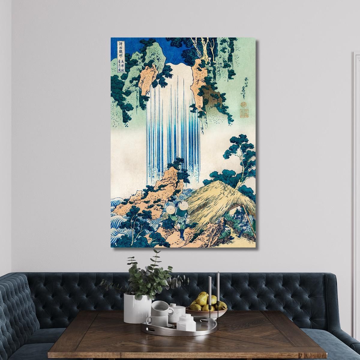 Yoro Waterfall In Mino Province katsushika hokusai khk101 canvas print 