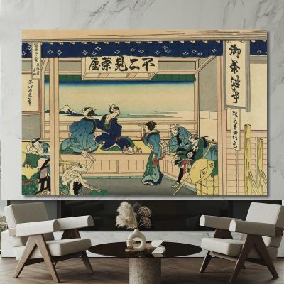 Yoshida On The Tokaido katsushika hokusai khk102 canvas print 