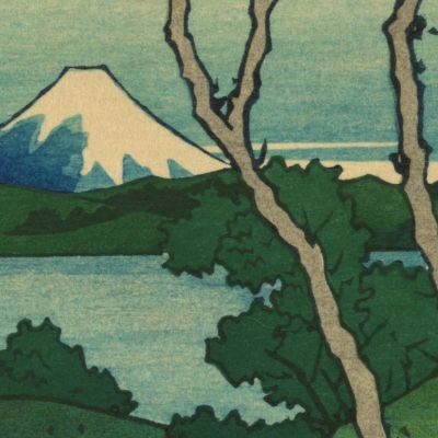 Goten-Yama Hill Shinagawa On The Tokaido katsushika hokusai khk104 canvas print