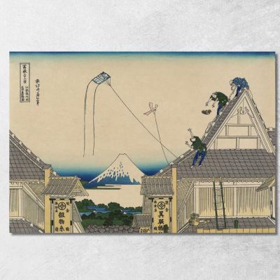 Koto Suruga-Cho Mitsu Miseryaku katsushika hokusai khk106 canvas print 