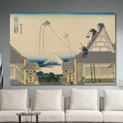 Koto Suruga-Cho Mitsu Miseryaku katsushika hokusai khk106 canvas print 