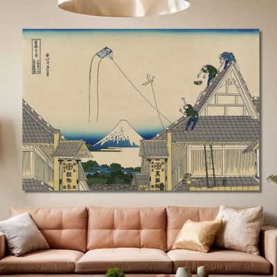 Koto Suruga-Cho Mitsu Miseryaku katsushika hokusai khk106 canvas print 