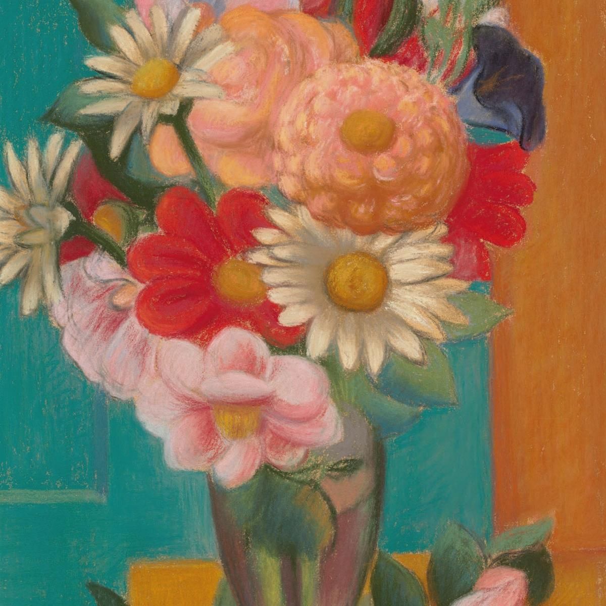 Flowers In A Vase Mark Gertler mgr6 canvas print