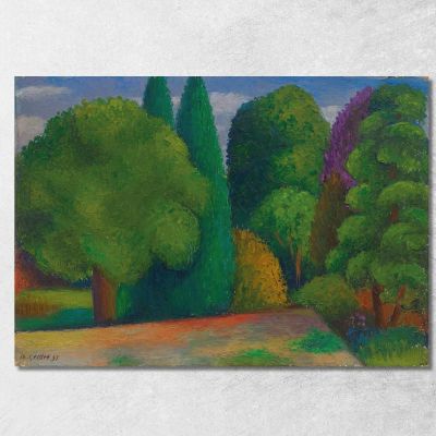 Landscape Row Of Trees Mark Gertler mgr10 canvas print 