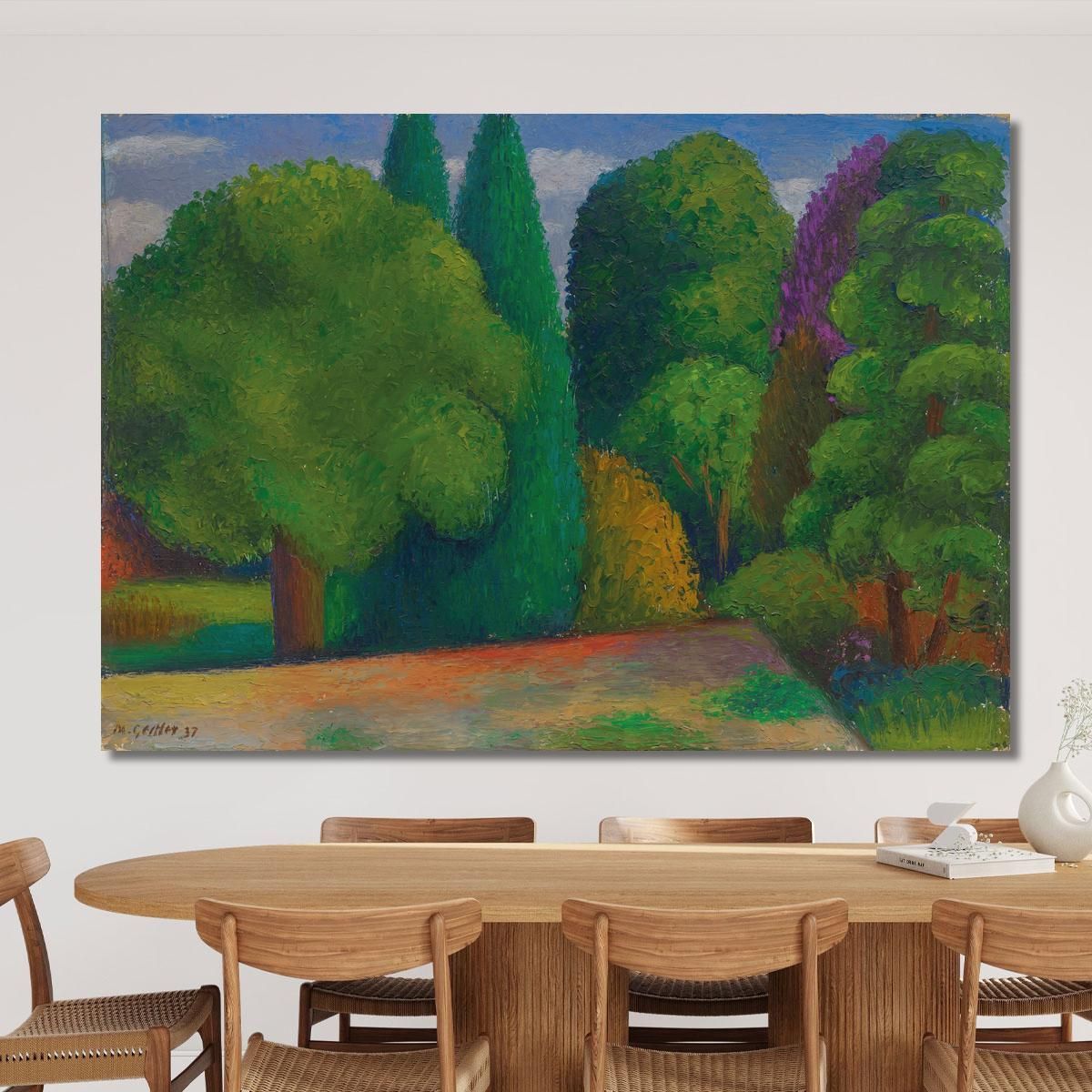 Landscape Row Of Trees Mark Gertler mgr10 canvas print 