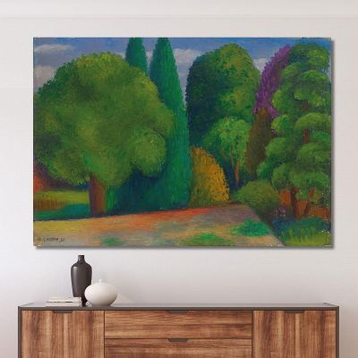 Landscape Row Of Trees Mark Gertler mgr10 canvas print 