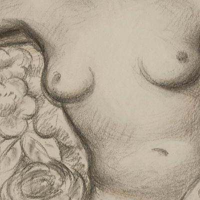 Seated Nude Mark Gertler mgr22 canvas print