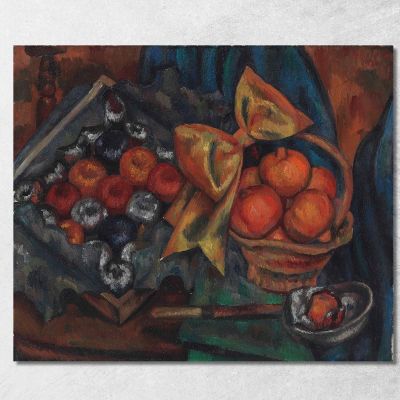 Still Life With Pomegranates And Fruit Mark Gertler mgr24 canvas print 