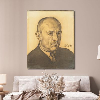 Portrait Of A. H. Tammsaare Nikolai Triik ntr1 canvas print 