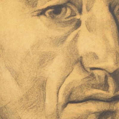 Portrait Of A. H. Tammsaare Nikolai Triik ntr1 canvas print