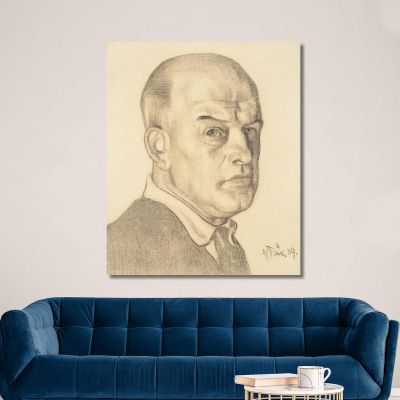 Self Portrait 4 Nikolai Triik ntr5 canvas print  Self Portrait 4 Nikolai Triik ntr5 canvas print