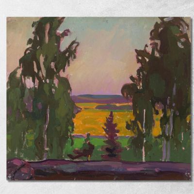 Landscape With Trees Nikolai Triik ntr15 canvas print 
