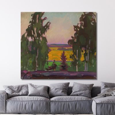 Landscape With Trees Nikolai Triik ntr15 canvas print 