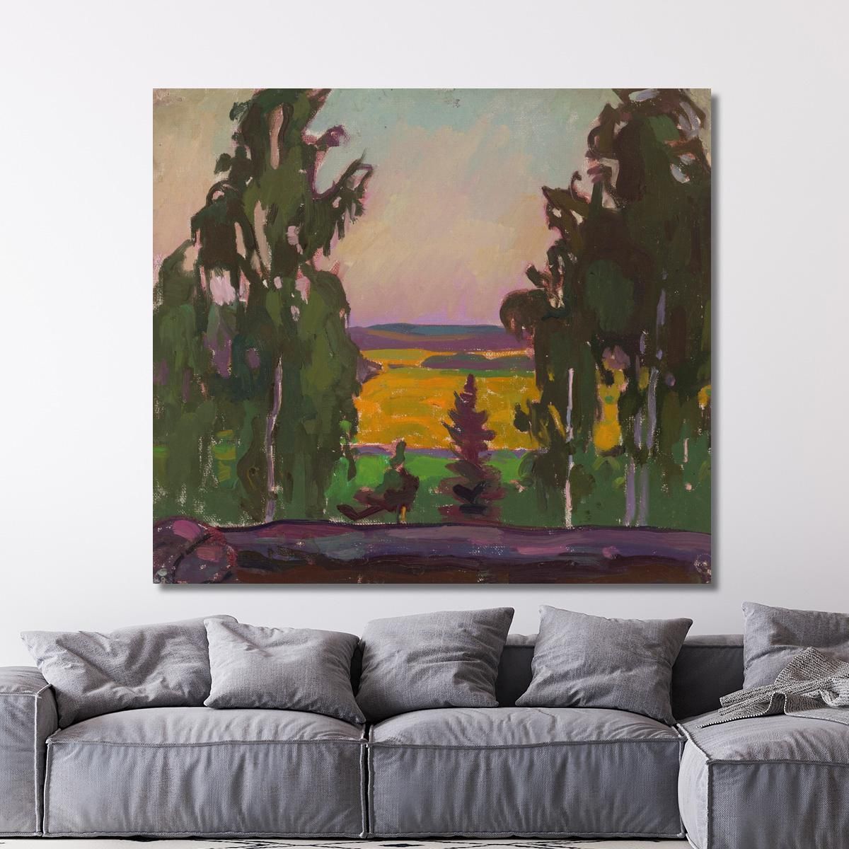 Landscape With Trees Nikolai Triik ntr15 canvas print 