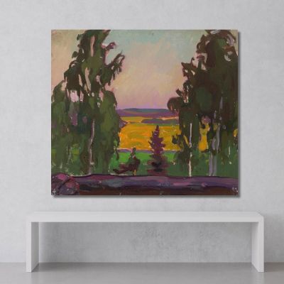 Landscape With Trees Nikolai Triik ntr15 canvas print 