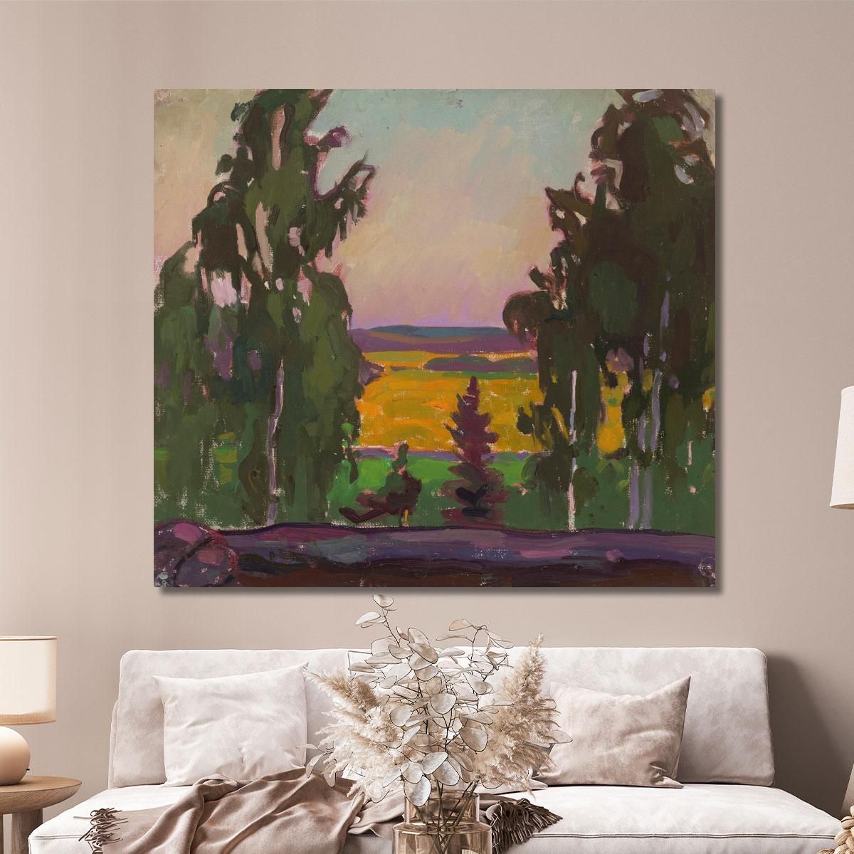 Landscape With Trees Nikolai Triik ntr15 canvas print 