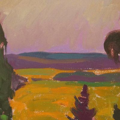 Landscape With Trees Nikolai Triik ntr15 canvas print