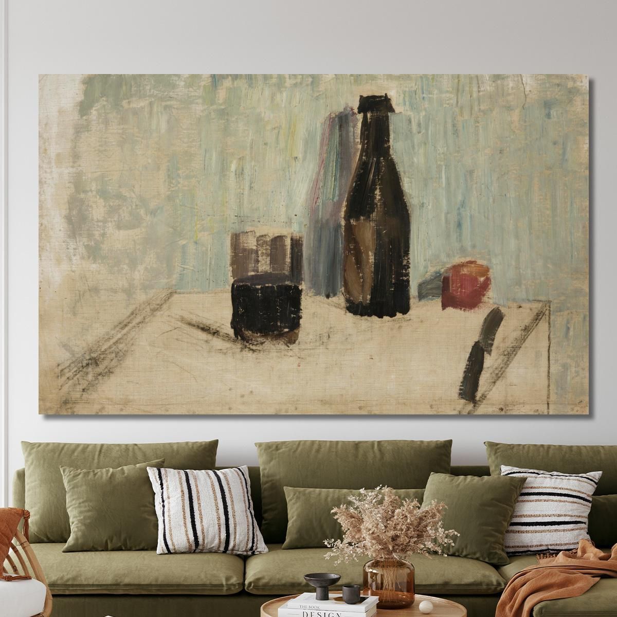 Still Life With A Bottle Nikolai Triik ntr28 canvas print 