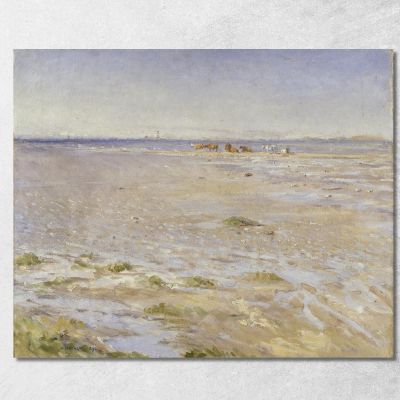 Coastal Scene. Motif From Varberg Nils Kreuger nkr9 canvas print 