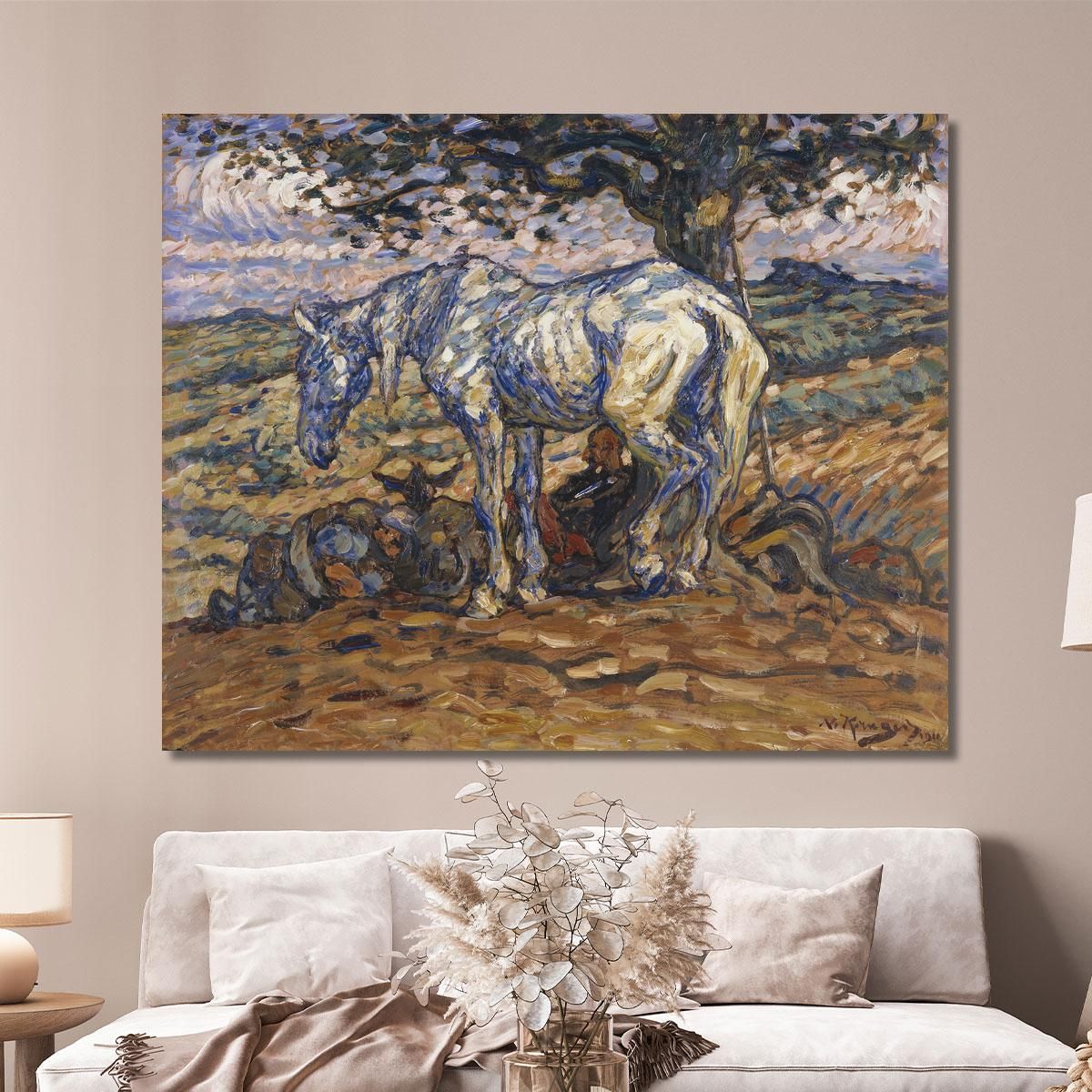 Don Quixote'S Horse Rosinante Nils Kreuger nkr12 canvas print 
