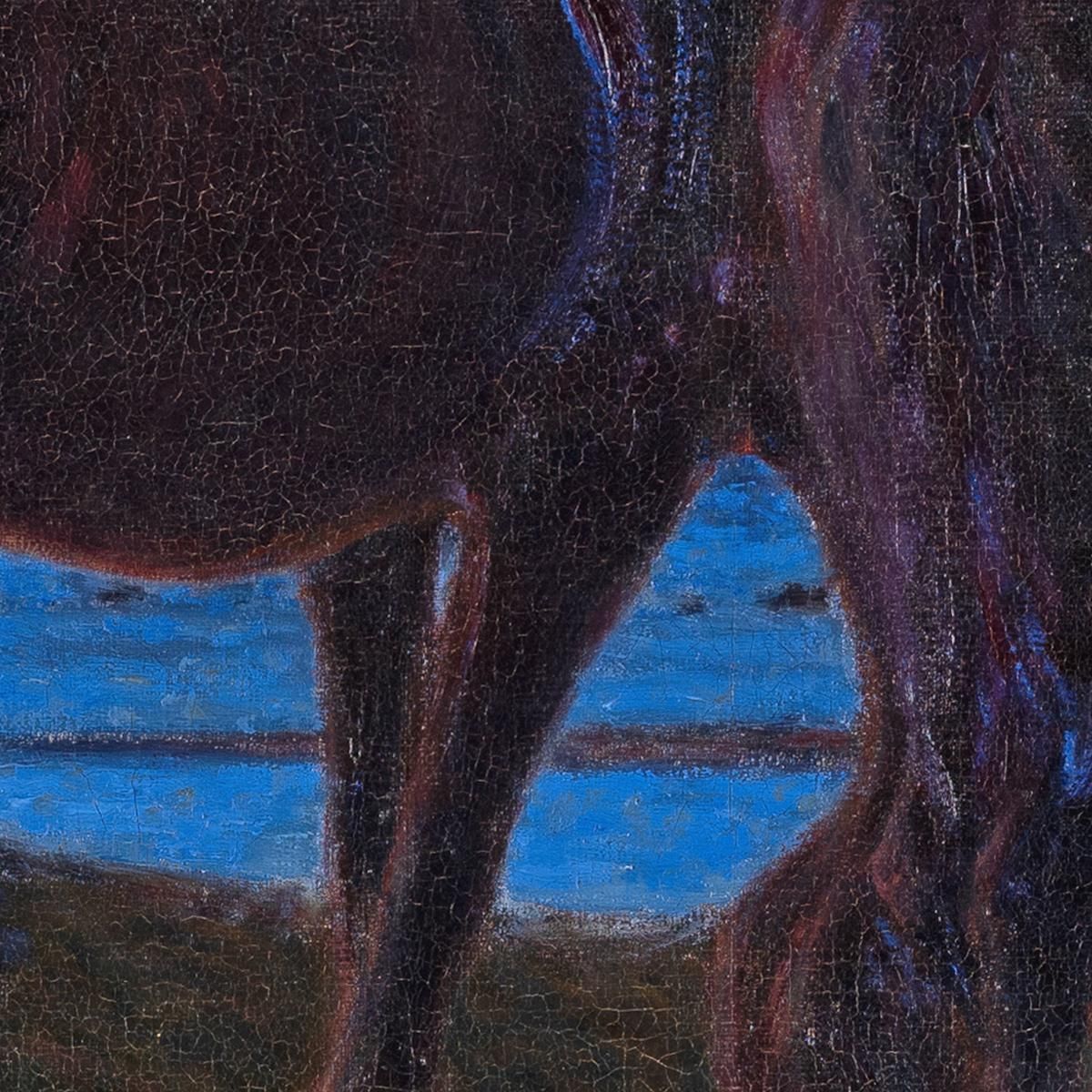 Grazing By The Shore Nils Kreuger nkr19 canvas print