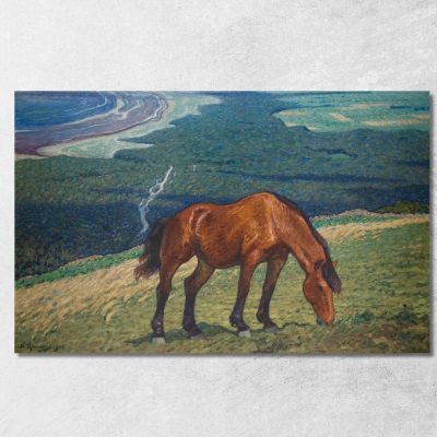 Grazing Horse Nils Kreuger nkr20 canvas print 