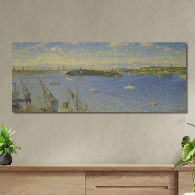 Stockholm Current From Fjällgatan Nils Kreuger nkr49 canvas print 