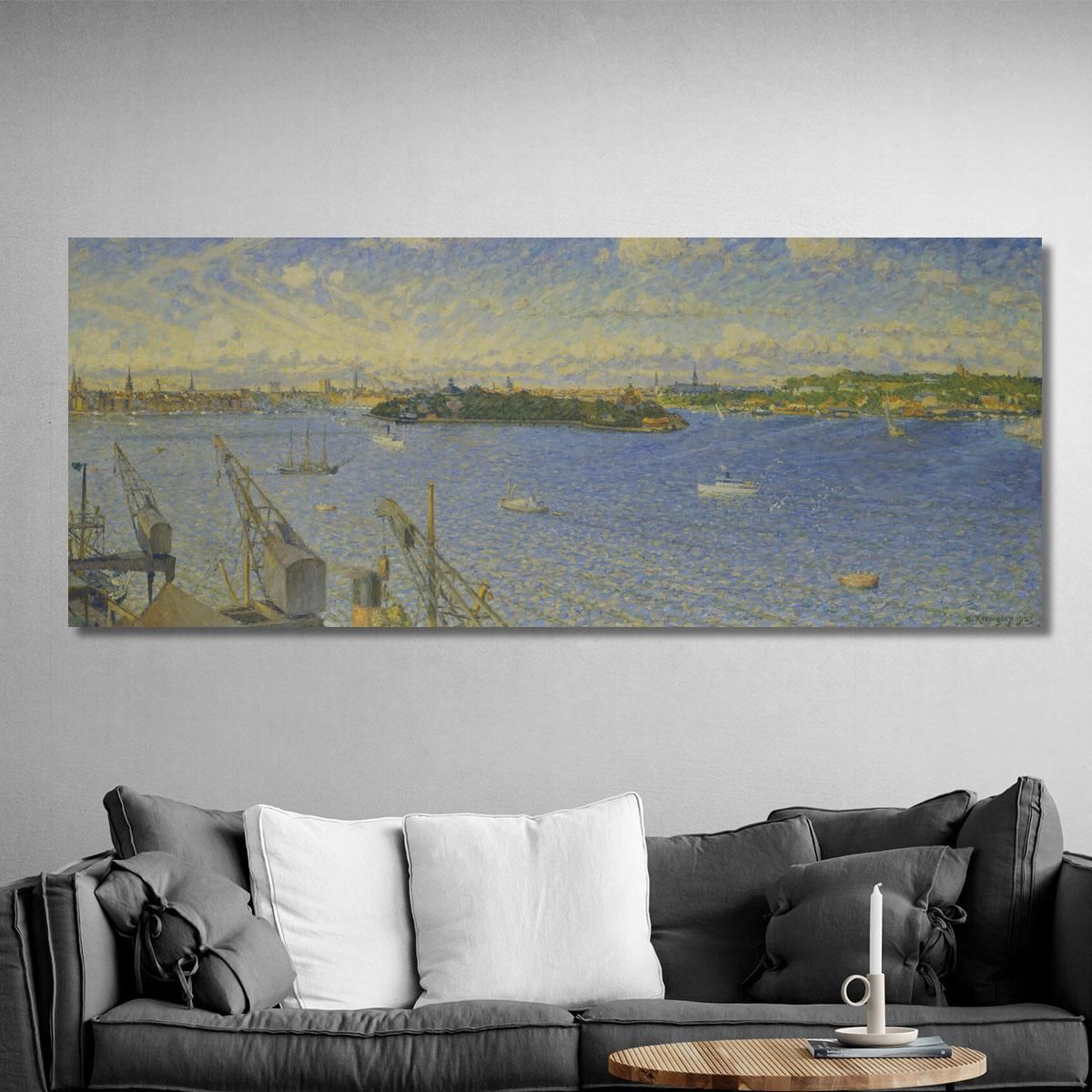 Stockholm Current From Fjällgatan Nils Kreuger nkr49 canvas print 