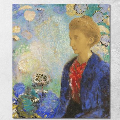 Baroness Of Domecy Odilon Redon ord8 canvas print 