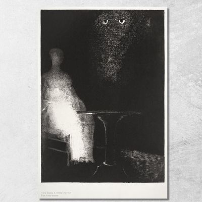 Below I Saw The Vaporous Contours Of A Human Odilon Redon ord9 canvas print 