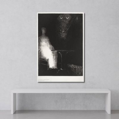Below I Saw The Vaporous Contours Of A Human Odilon Redon ord9 canvas print 