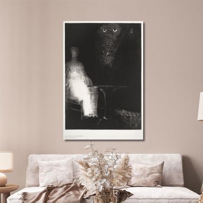 Below I Saw The Vaporous Contours Of A Human Odilon Redon ord9 canvas print 