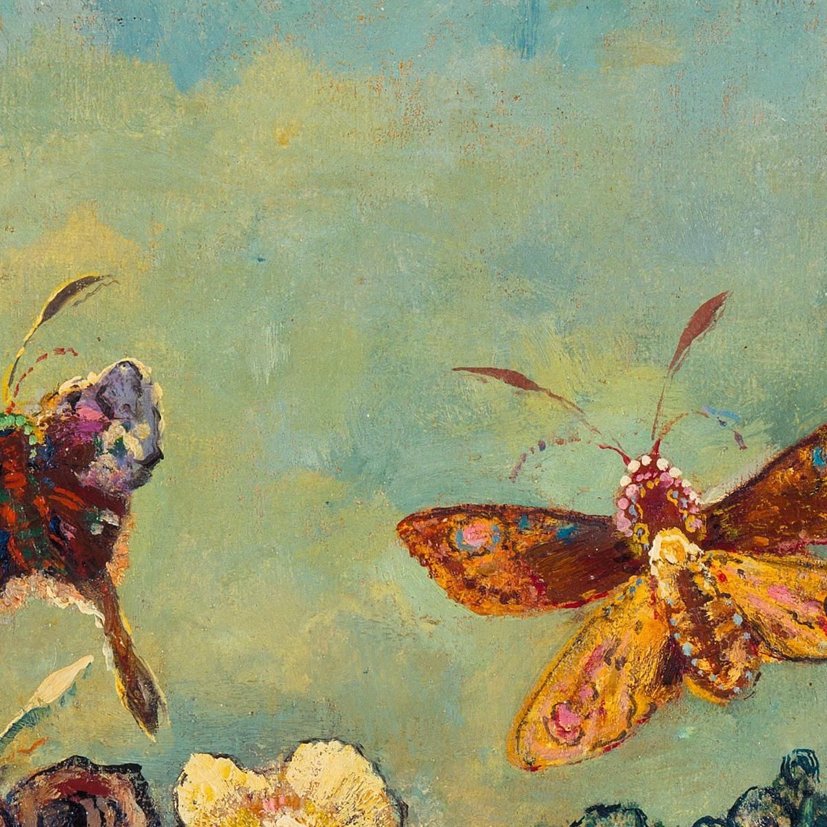 Butterflies Odilon Redon ord14 canvas print
