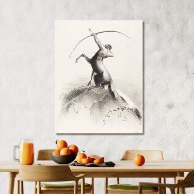 Centaur Aiming At The Clouds Odilon Redon ord15 canvas print 