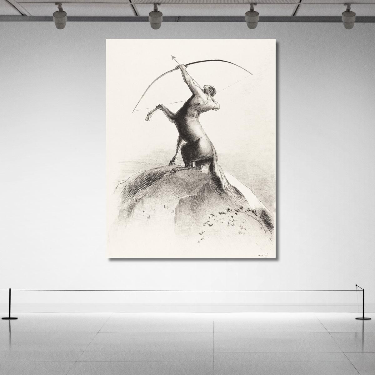 Centaur Aiming At The Clouds Odilon Redon ord15 canvas print 