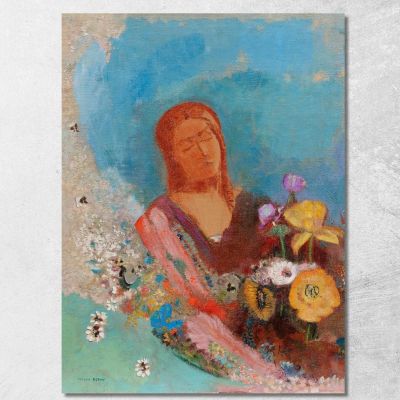 Closed Eyes Odilon Redon ord17 canvas print 