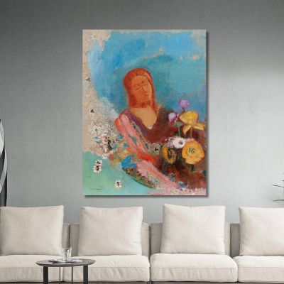 Closed Eyes Odilon Redon ord17 canvas print 