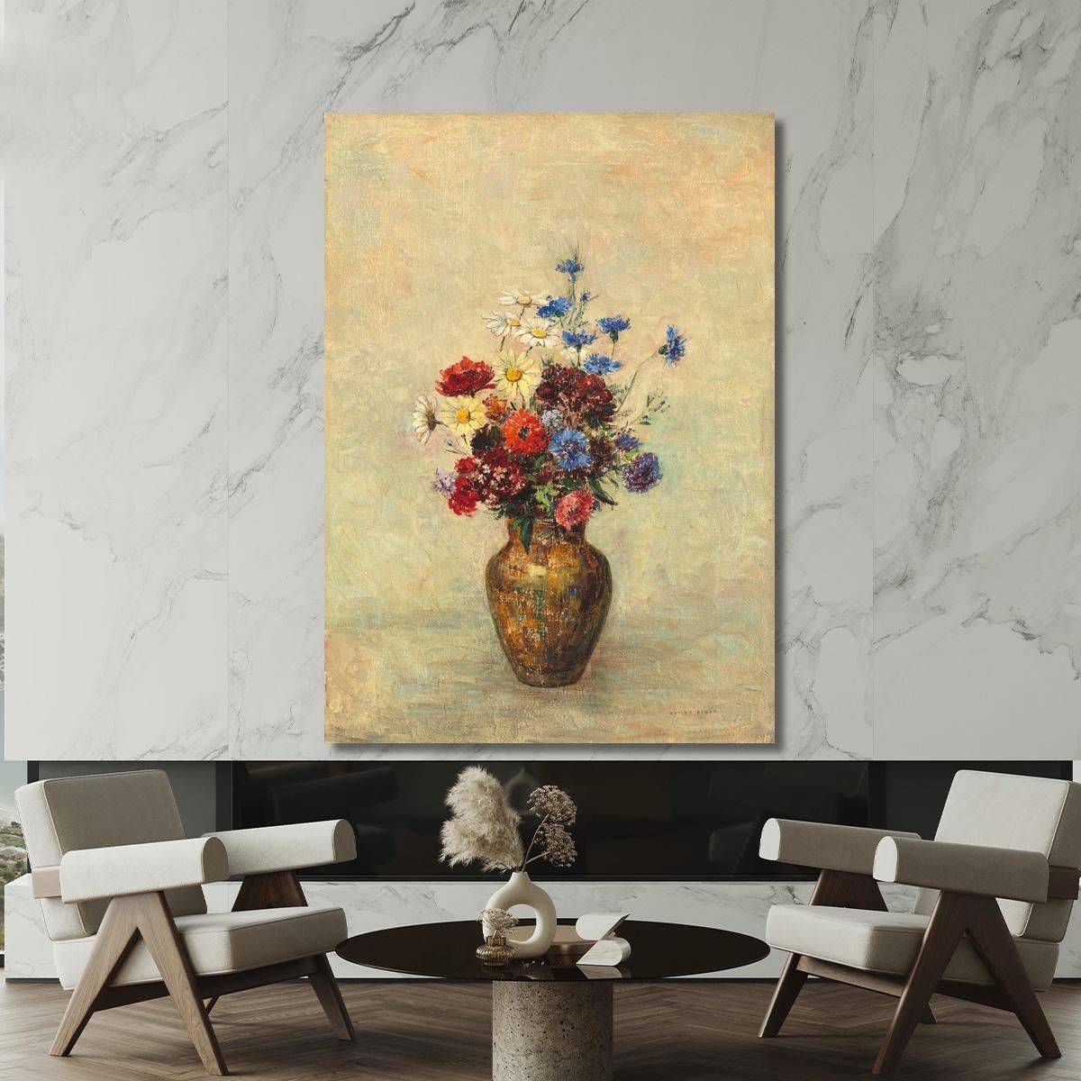 Flowers In A Vase Odilon Redon ord24 canvas print 