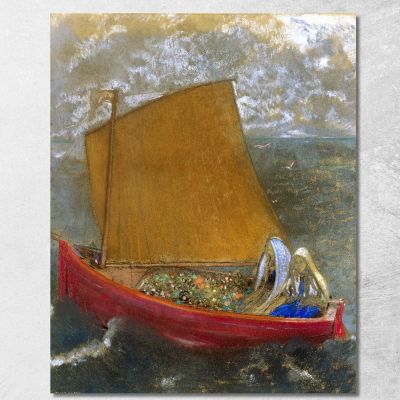 La Voile Jaune The Yellow Sail Odilon Redon ord35 canvas print 