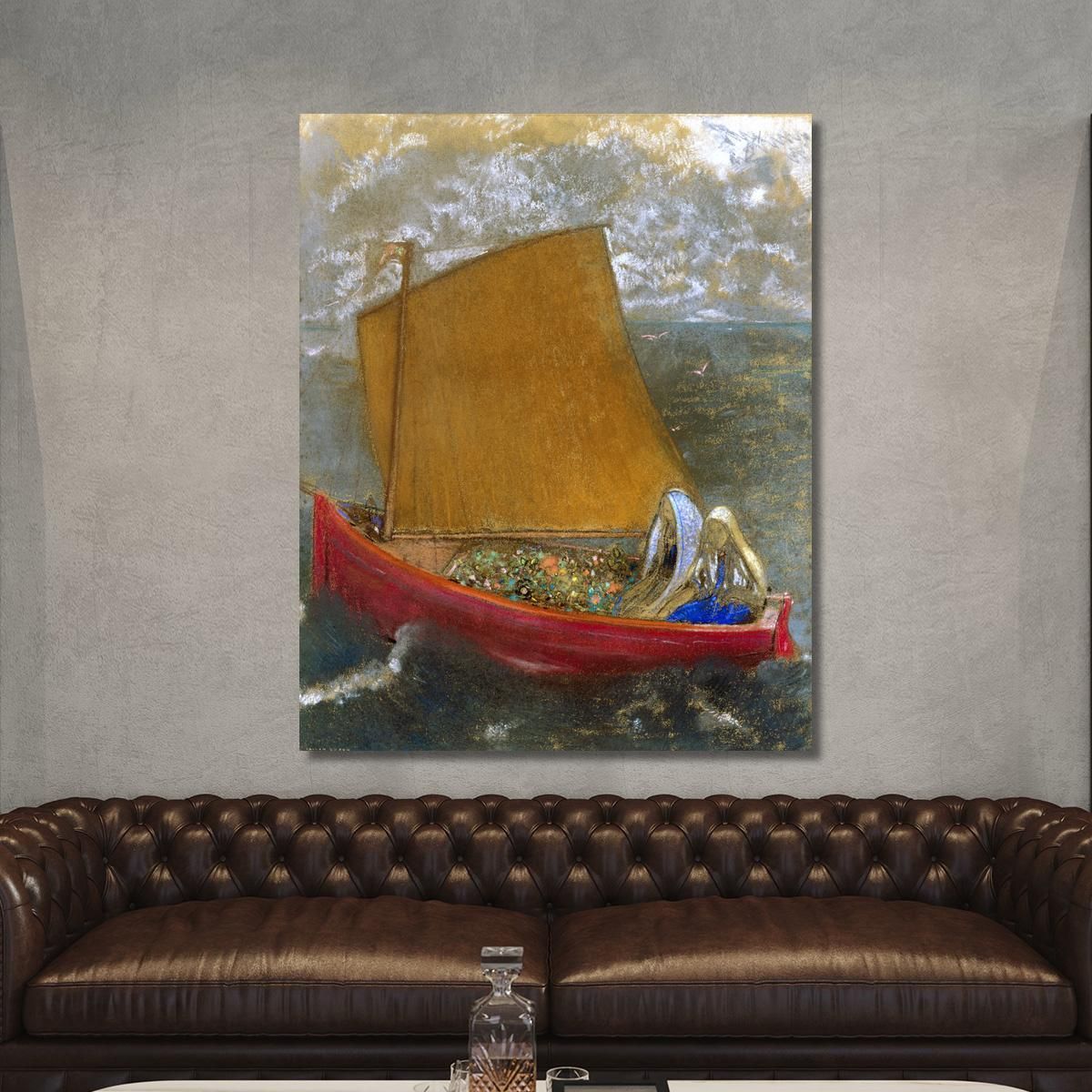 La Voile Jaune The Yellow Sail Odilon Redon ord35 canvas print 